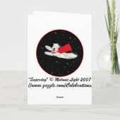 Halloween Card: Superdog Karte (Rückseite)