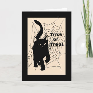 Halloween Card, Trick oder Treatkatze Karte
