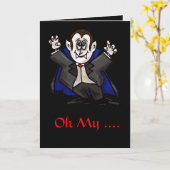 Halloween Card Vampire "You had Me at Neck" Karte (Gelbe Blume)