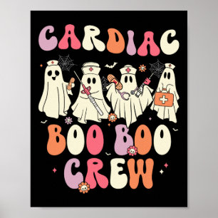 Halloween Cardiac Boo Crew Nurse Ghost Niedliche G Poster