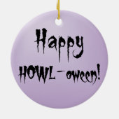 Halloween Cardigan Welsh Corgi Keramik Ornament (Hinten)