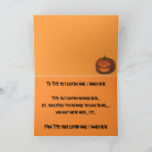 Halloween Cards Benutzerdefinierte Halloween-Karte Karte (Innenseite)