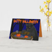 Halloween Cards Benutzerdefinierte Halloween-Karte Karte (Gelbe Blume)