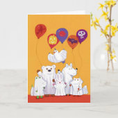 Halloween Cards Karte (Gelbe Blume)