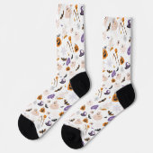 Halloween-Cartoon-Muster Socken (Linkes Detail)