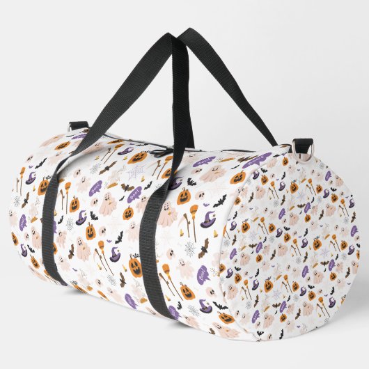 Halloween Cartoon Pattern Duffle Bag (Linke Ecke)