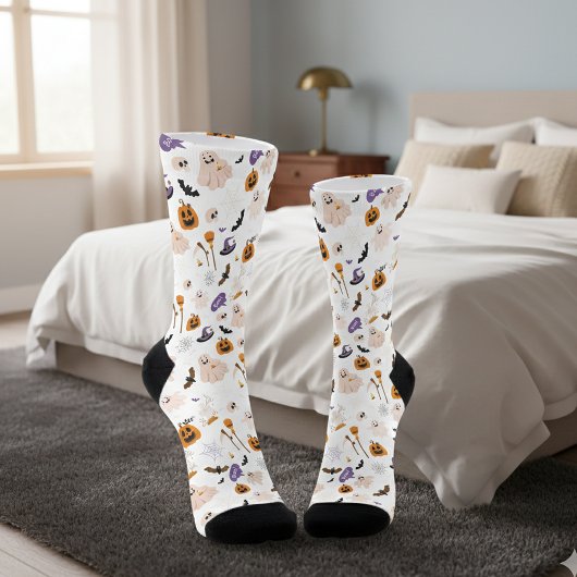 Halloween Cartoon Pattern Socken