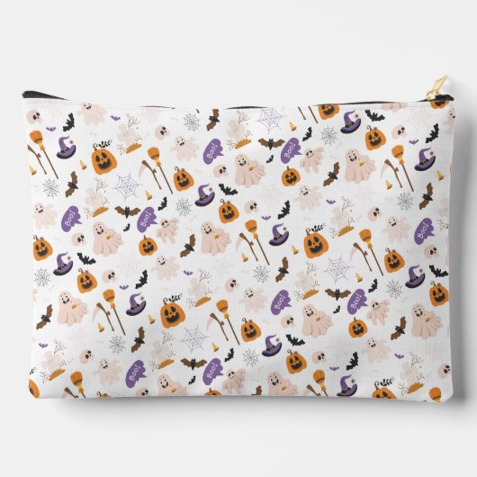 Halloween Cartoon Pattern Zubehörtasche (Rückseite)