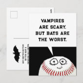 Halloween-Cartoon Postkarte (Vorne/Hinten)