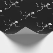 Halloween Cartoon Skeletts Geschenkpapier (Ecke)
