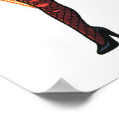 Halloween Cartoon Succubus - Dunkel & spielerisch Poster (Ecke)