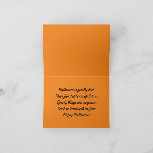 Halloween Carved Pumpkins Card Dankeskarte (Innenseite)