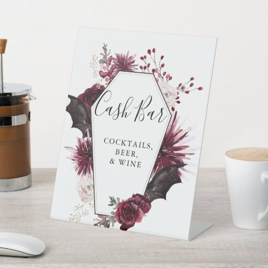 Halloween Cash Bar Sign Sockelschild (In SItu)