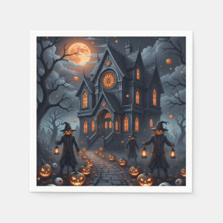 Halloween castillo embrujado serviette