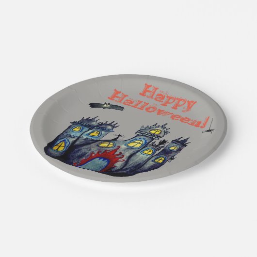 Halloween Castle Happy Halloween Teller (Schrägansicht)