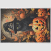 Halloween Cat 1 Decoupage Paper Seidenpapier (Vorderseite)