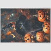 Halloween Cat 2 Decoupage Paper Seidenpapier (Vorderseite)