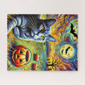 Halloween Cat 500 Piece Puzzle (Horizontal)