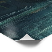 Halloween Cat and Ghost in Pool Poster (Ecke)