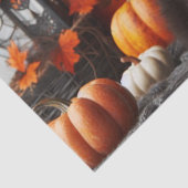 Halloween Cat and Pumpkins Decoupage Seidenpapier (Detail)