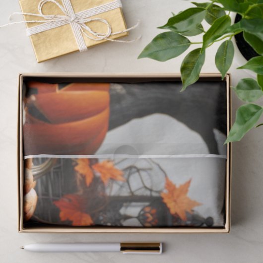 Halloween Cat and Pumpkins Decoupage Seidenpapier (Geschenk)