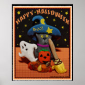 Halloween Cat Art Poster (Vorne)
