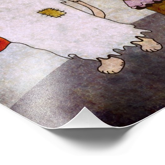 Halloween Cat Art Poster (Ecke)