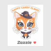 Halloween Cat Aufkleber (Blatt)