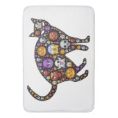 HALLOWEEN CAT BADEMATTE (Vorderseite Vertikal)