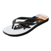 Halloween Cat  Badesandalen (Schrägansicht)