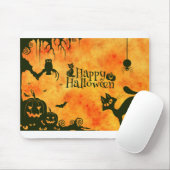Halloween Cat Beängstigend surreal Die Atmosphäre Mousepad (Mit Mouse)