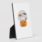 Halloween  Cat  Boo  Illustration Classic T-Shirt Fotoplatte (Seite)