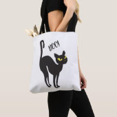 Halloween Cat. BOO! - Trend "Leckerei oder Trick" Tasche (Von Nahem)