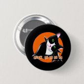 Halloween Cat Button (Vorne & Hinten)