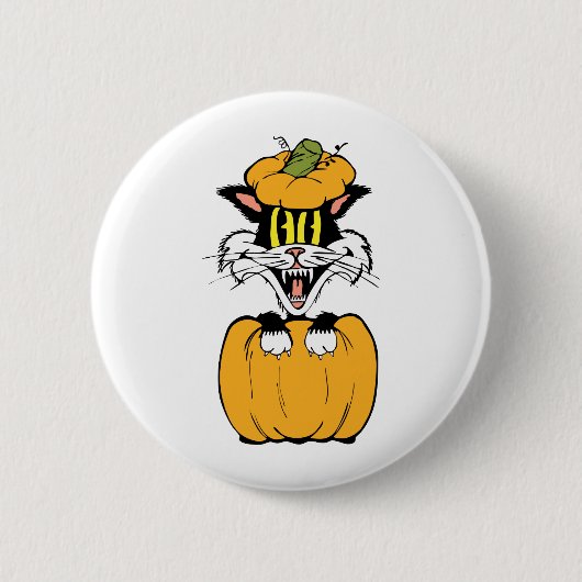 Halloween Cat Button (Vorderseite)