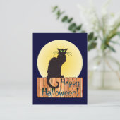 HALLOWEEN CAT by SHARON SHARPE Postkarte (Stehend Vorderseite)