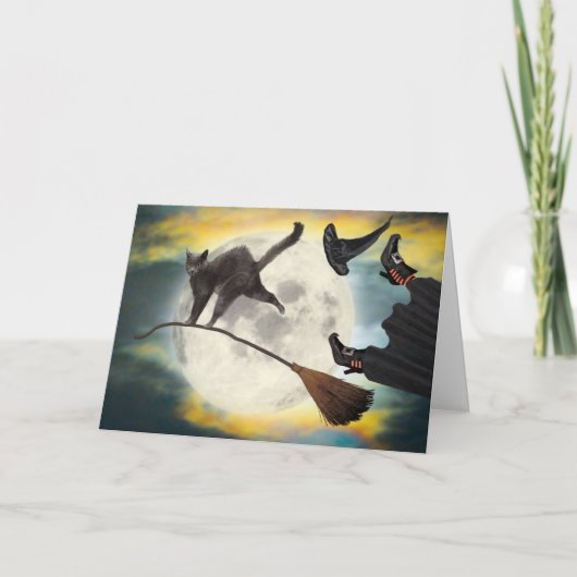 Halloween Cat Card Funny Niedlich Adortable Best Karte (Vorderseite)