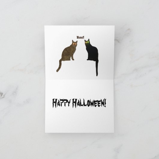 Halloween Cat Card Karte (Innenseite)