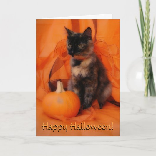 Halloween Cat Card Karte (Vorderseite)