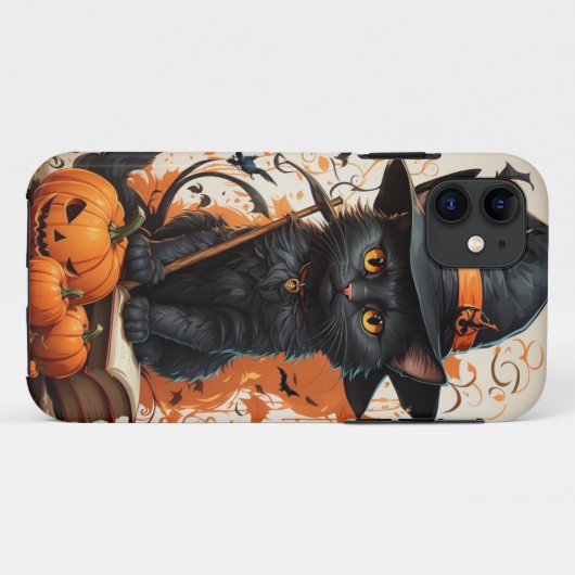 Halloween Cat Case-Mate iPhone Hülle (Rückseite (Horizontal))