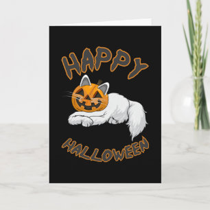 Halloween Cat Cats Kitten Pumpkin Horror Geschenk Karte