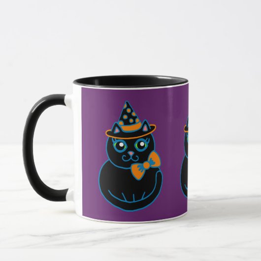 Halloween Cat Coffee Tasse (Links)