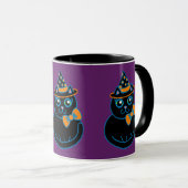 Halloween Cat Coffee Tasse (VorderseiteRechts)
