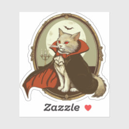 Halloween Cat, Count Catula Aufkleber