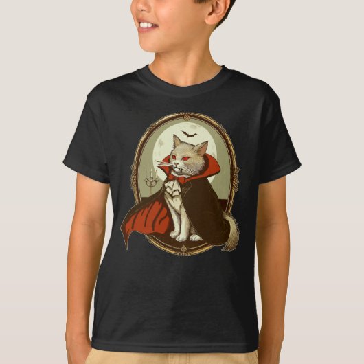 Halloween Cat, Count Catula T-Shirt (Vorderseite)
