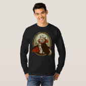 Halloween Cat, Count Catula T-Shirt (Vorne ganz)
