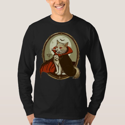 Halloween Cat, Count Catula T-Shirt (Vorderseite)