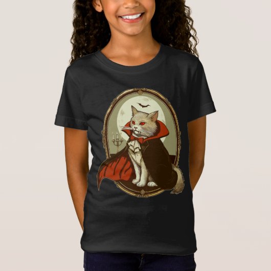 Halloween Cat, Count Catula T-Shirt (Vorderseite)