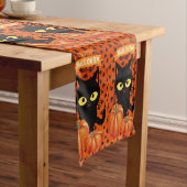 Halloween Cat Custom 14" X 72" Tischläufer (Beispiel)