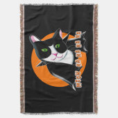 Halloween Cat Decke (Vorderseite Vertikal)